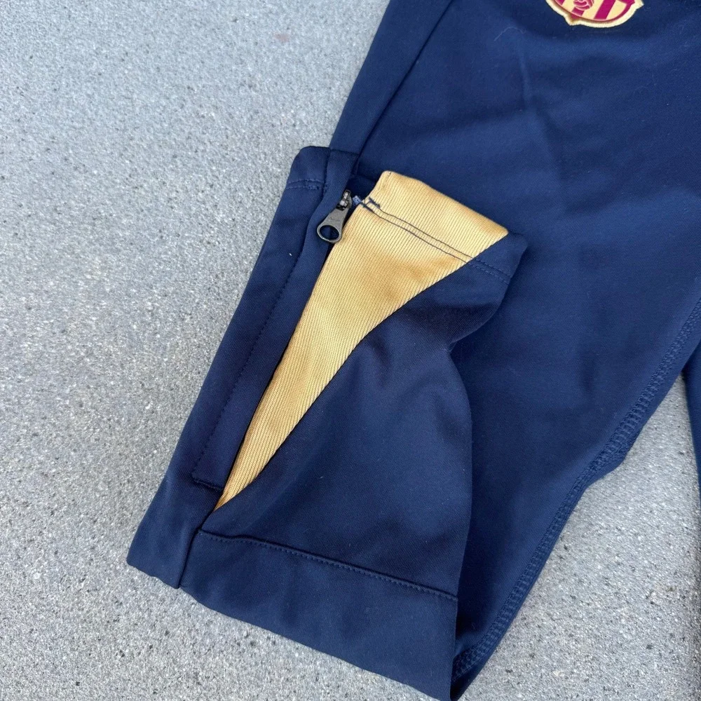Nike FC Barcelona Kids Dri-FIT Soccer‎ Training Pants Navy Gold FJ5560-452 M